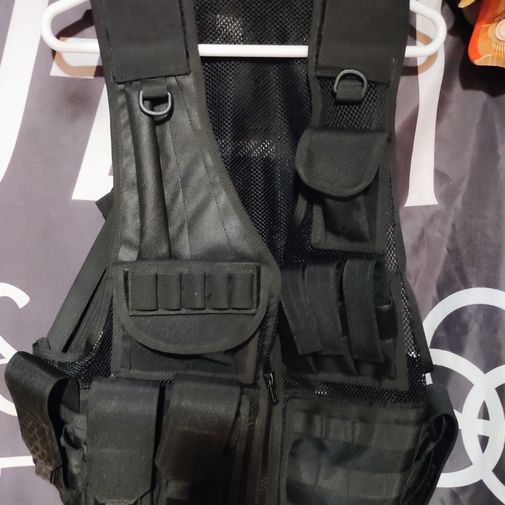Tactical Utility Vest - Black Multi-Pocket